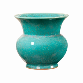 Olympia Mottled Turquoise Vase home display ornament