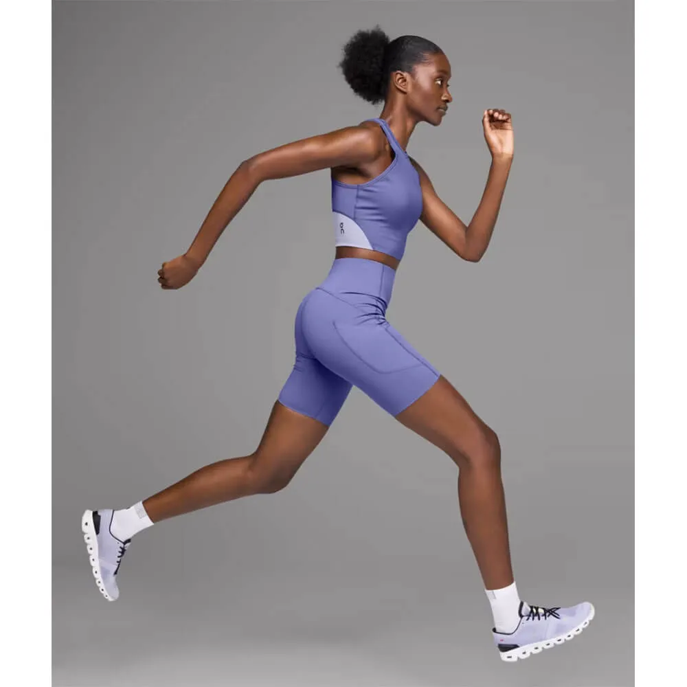 Über Damen Performance All Day Bewegungstights Shorts - Heidelbeerfarbene On Cloud Schuhe