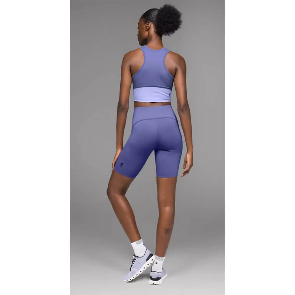 Über Damen Performance All Day Bewegungstights Shorts - Heidelbeerfarbene On Cloud Schuhe