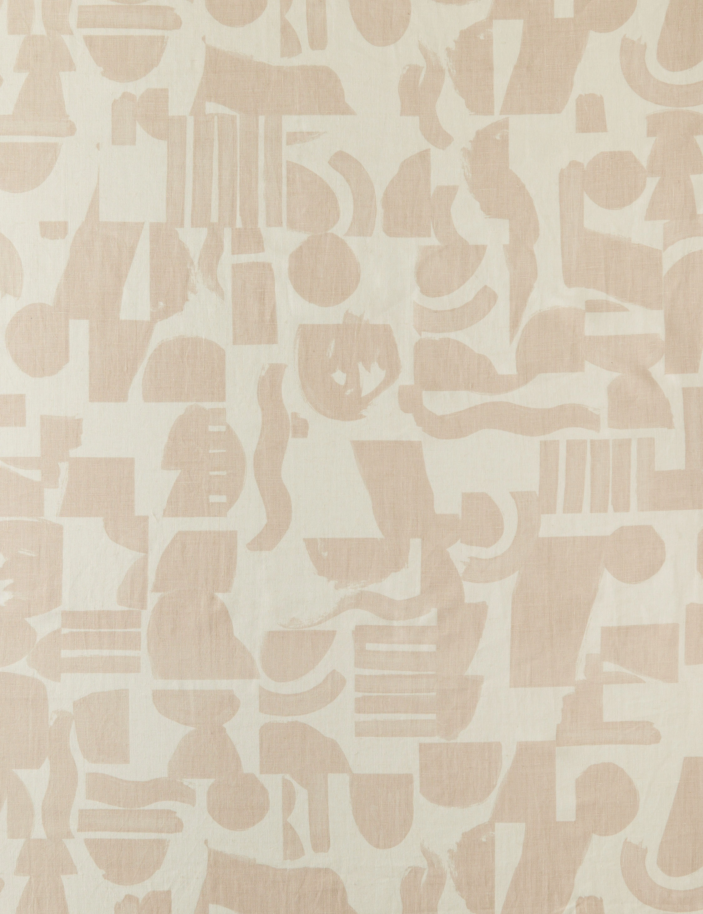 Organic Shapes Linen Fabric by Sarah Sherman Samuel