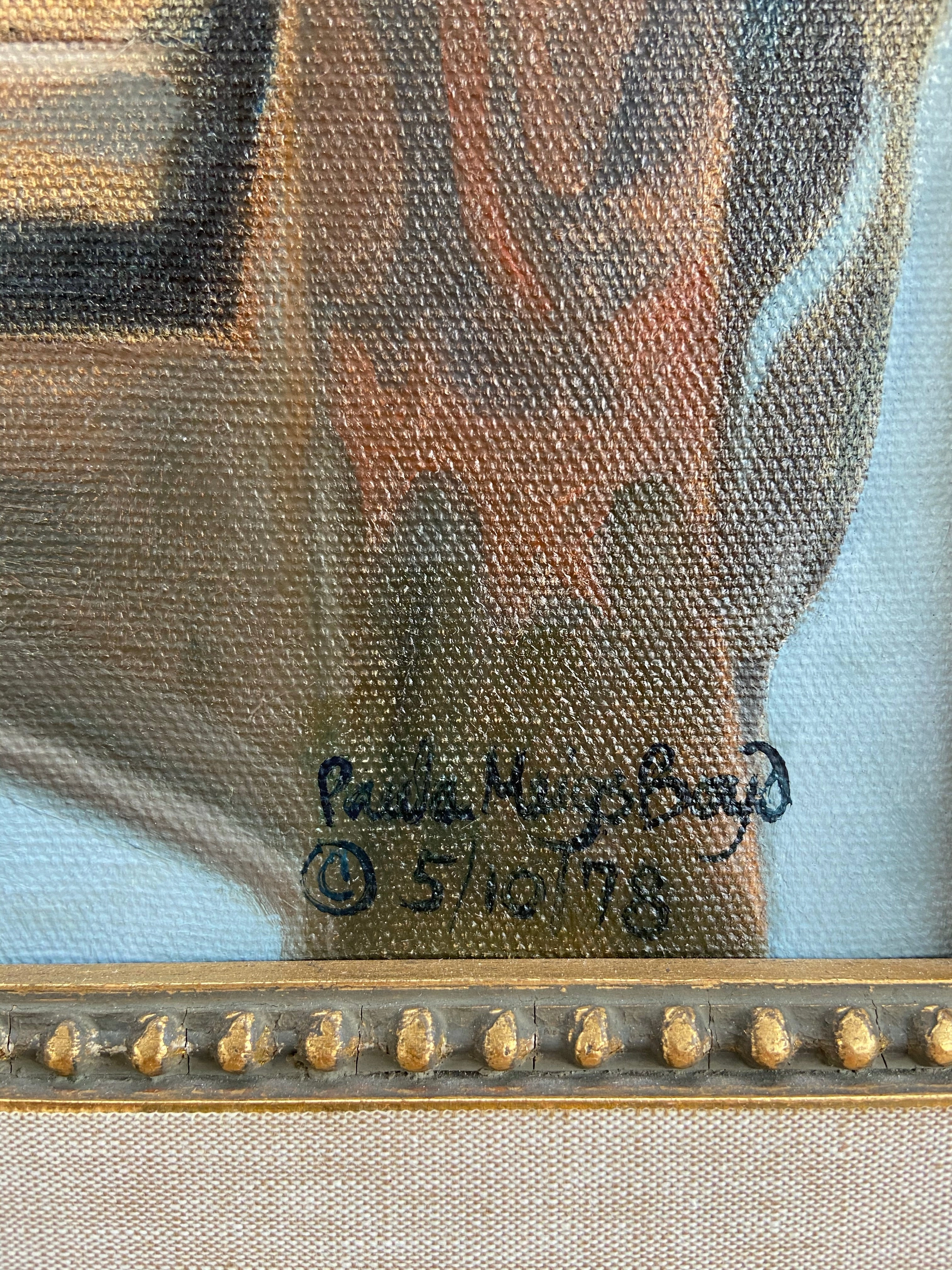 ORIGINAL OIL PAINTING OF POODLE