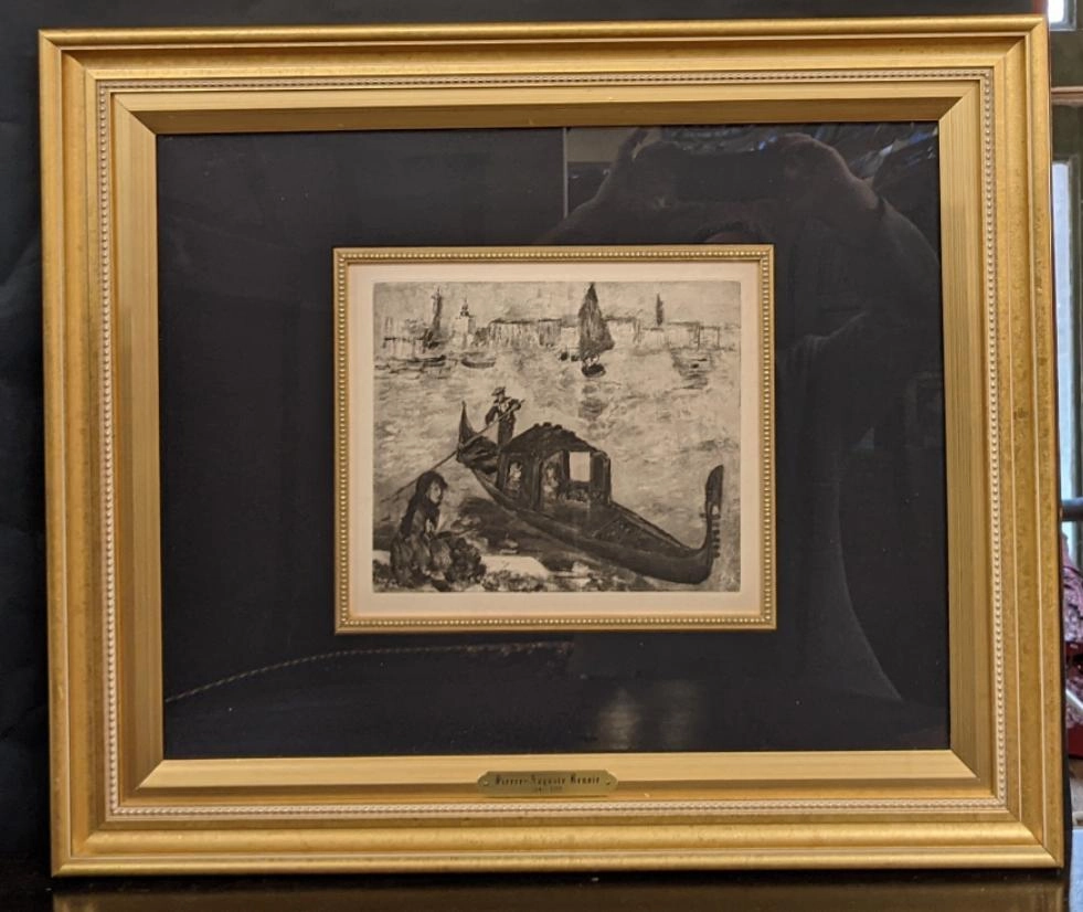 ORIGINAL SIGNED HELIOGRAV BY PIERRE-AUGUSTE RENOIR interior room decor