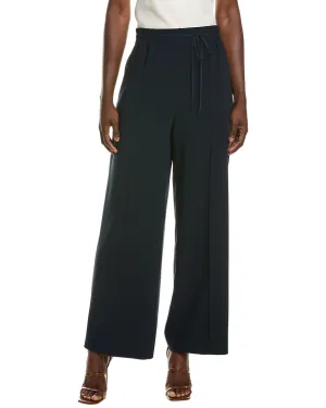 Oscar de la Renta Hose mit Bindegürtel-Detail aus Seidenmix