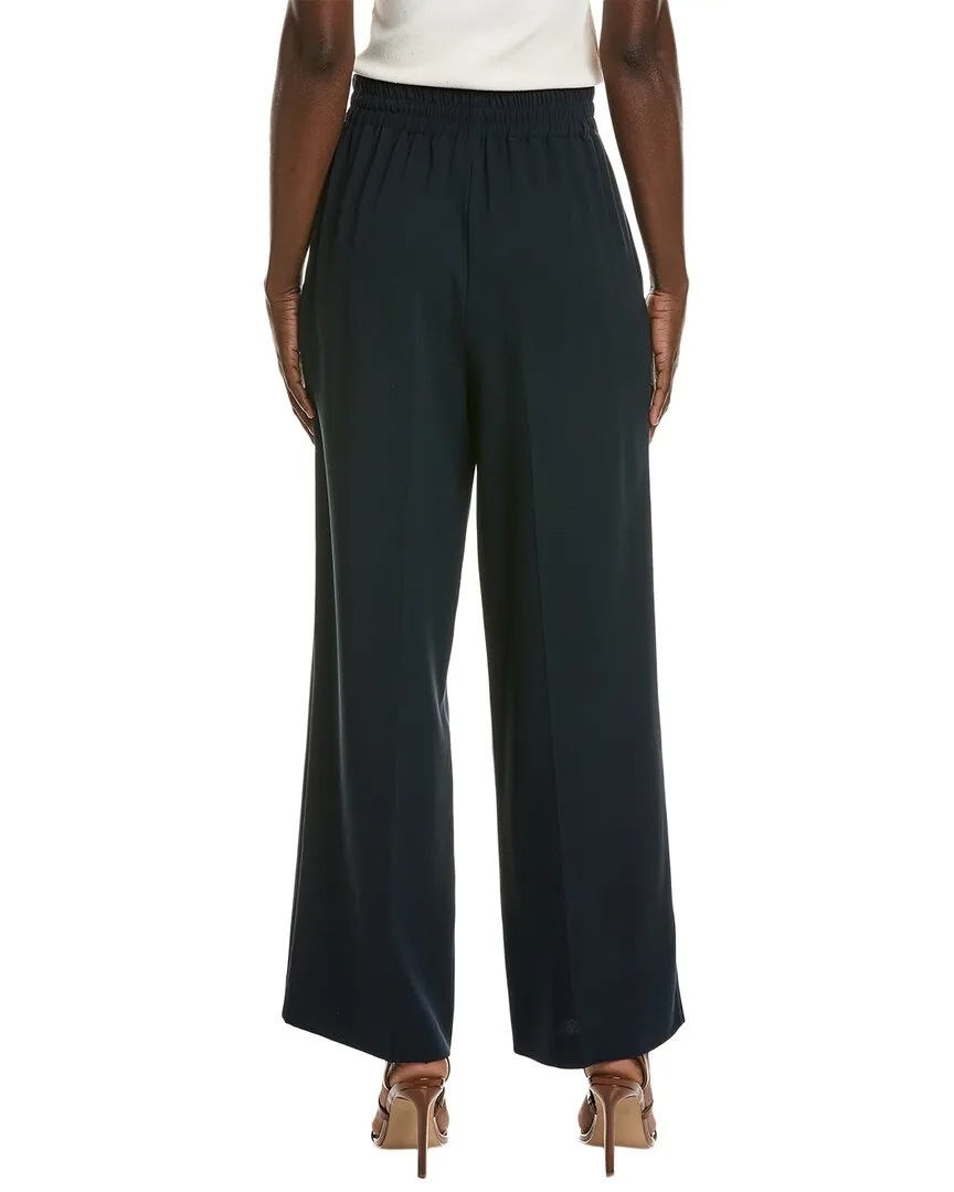 Oscar de la Renta Hose mit Bindegürtel-Detail aus Seidenmix
