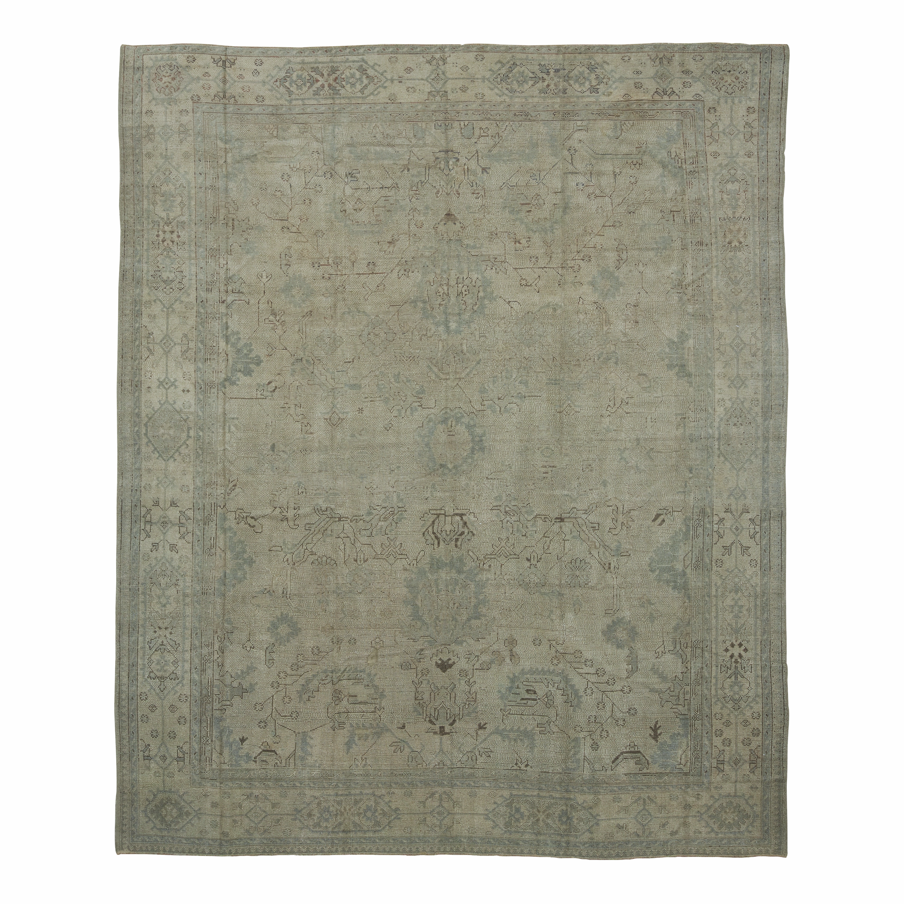 Oushak C.1920 minimalist everyday rug