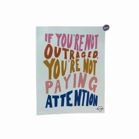 Outraged Art Print 11X14 framed wall decor