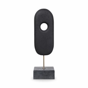Oval Disc Sculpture elegant wall decor