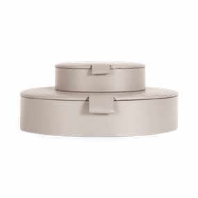 Oval Leather Box elegant wall decor