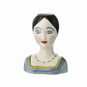 Painted Head Vase home display ornament