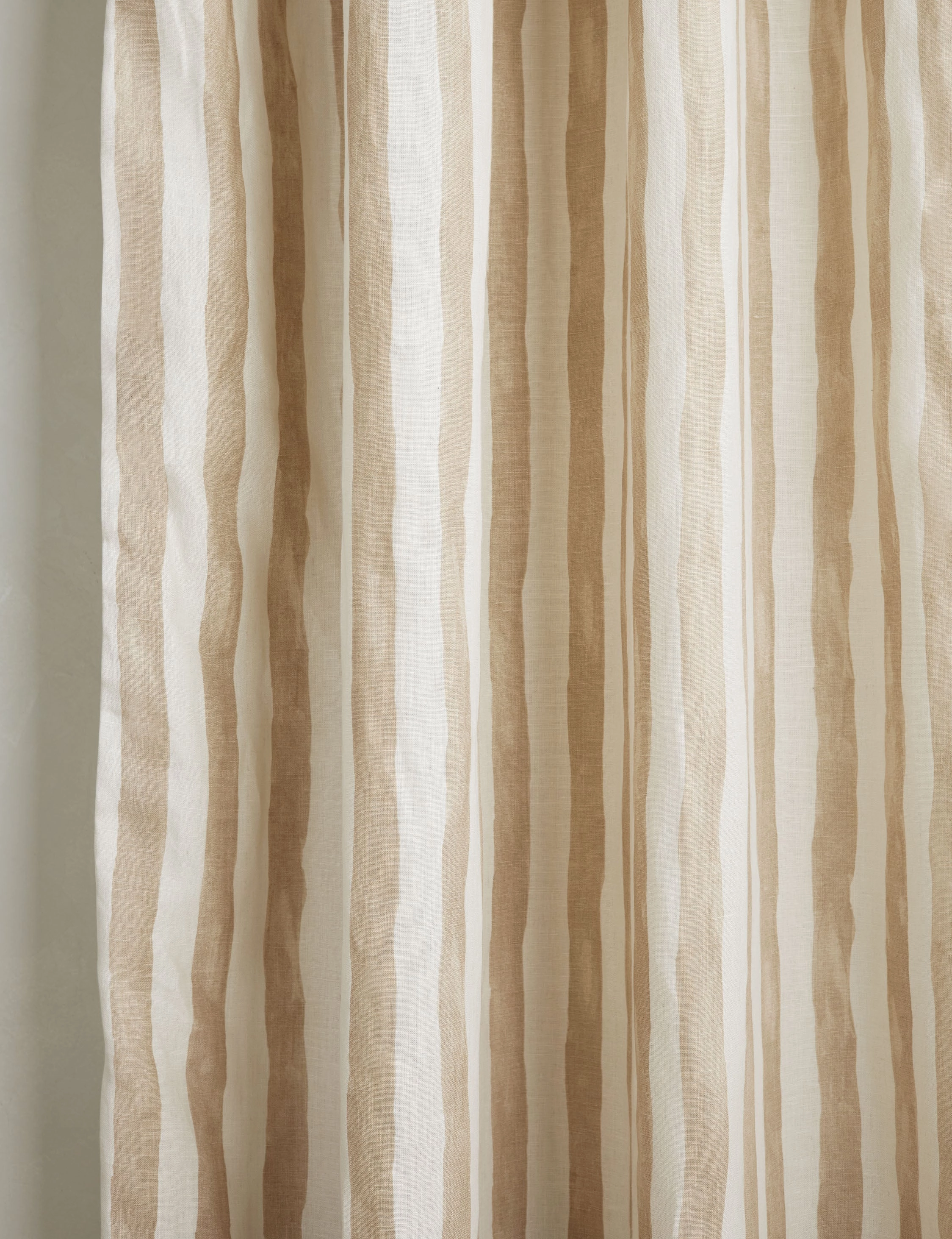 Painterly Stripe Linen Curtain Panel by Sarah Sherman Samuel