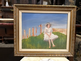 PAINTING OF WOMAN classic mural painting