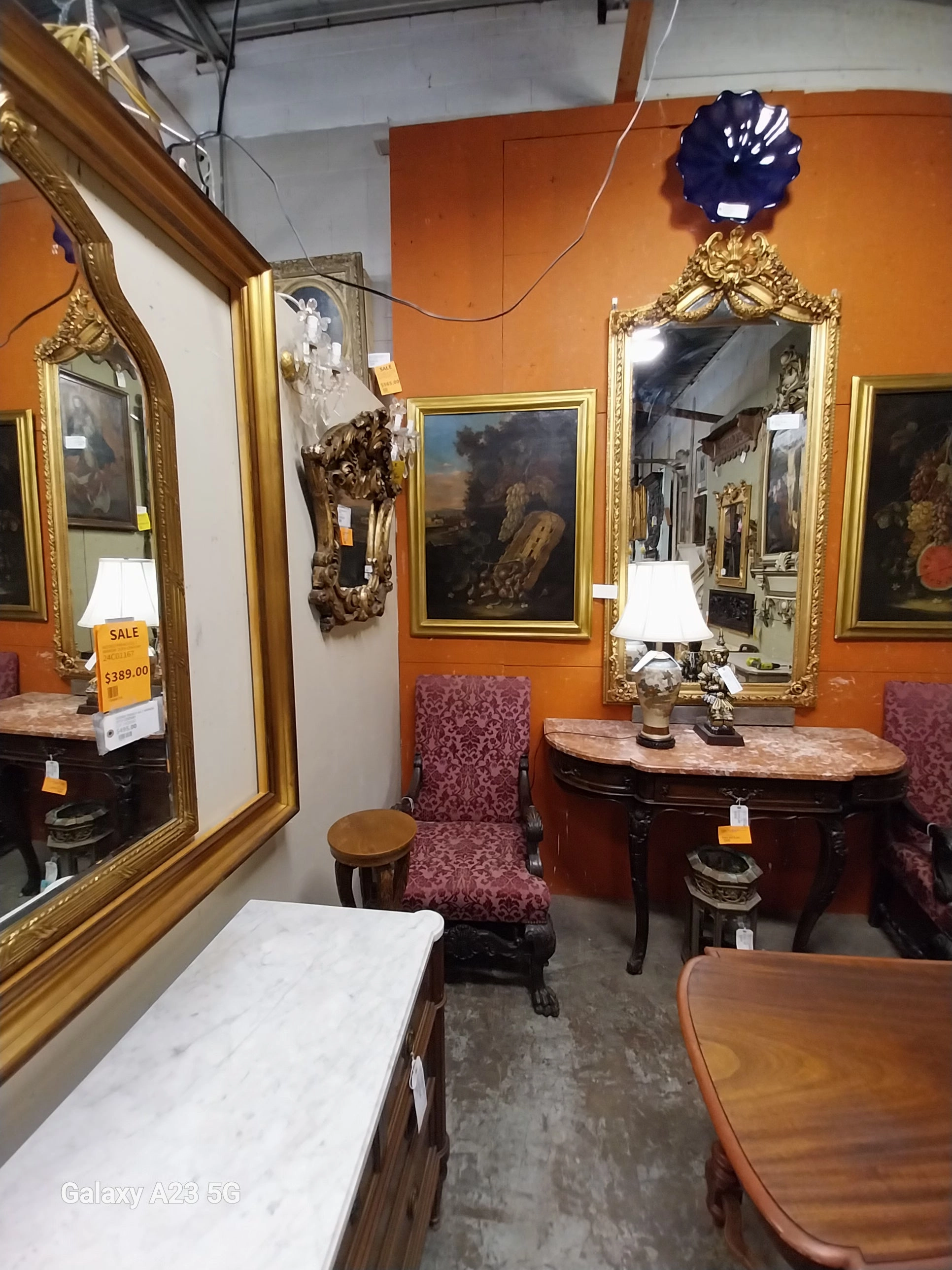 PAIR OF LARGE ITALIAN 18TH CENTURY STILL LIFE PAINTINGS ON CANVAS