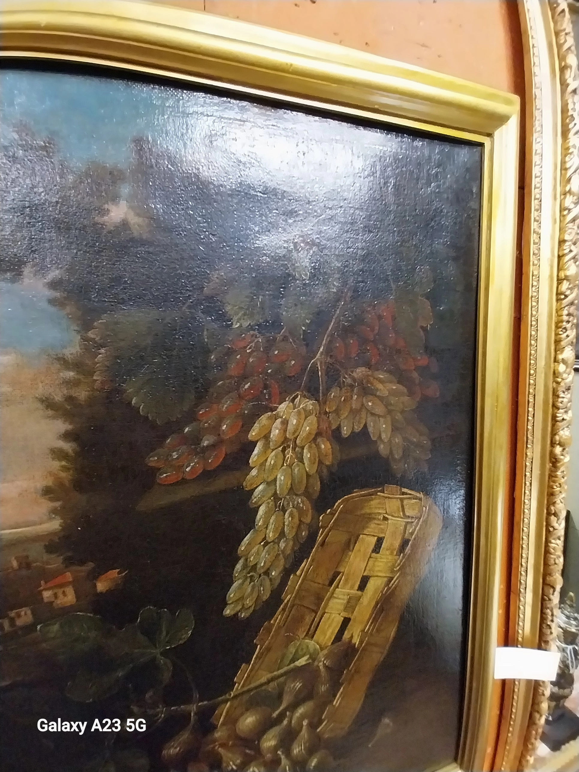 PAIR OF LARGE ITALIAN 18TH CENTURY STILL LIFE PAINTINGS ON CANVAS