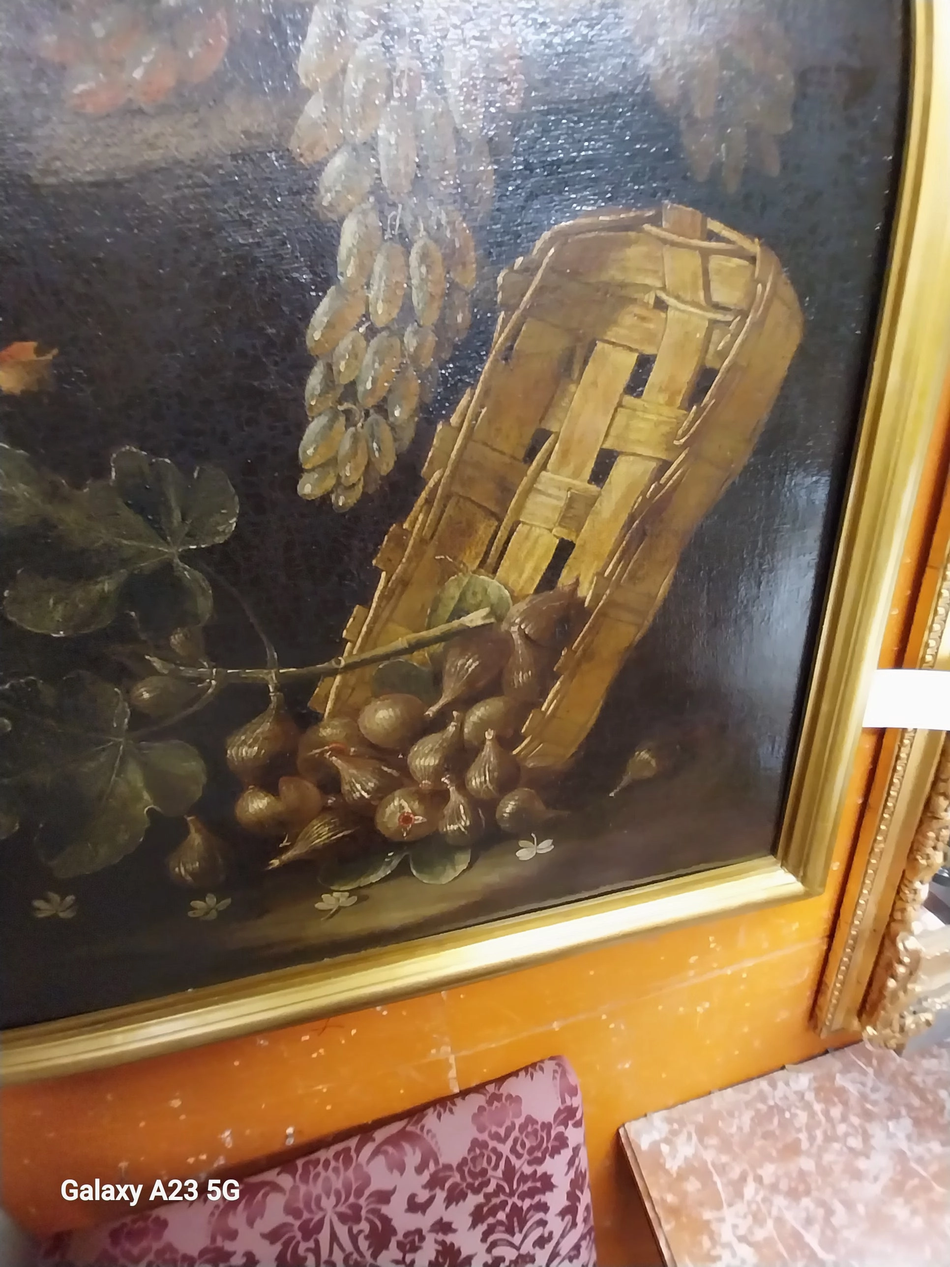 PAIR OF LARGE ITALIAN 18TH CENTURY STILL LIFE PAINTINGS ON CANVAS