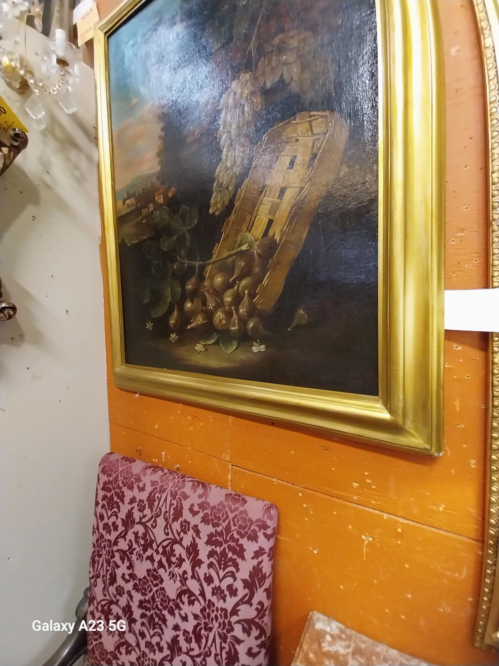 PAIR OF LARGE ITALIAN 18TH CENTURY STILL LIFE PAINTINGS ON CANVAS