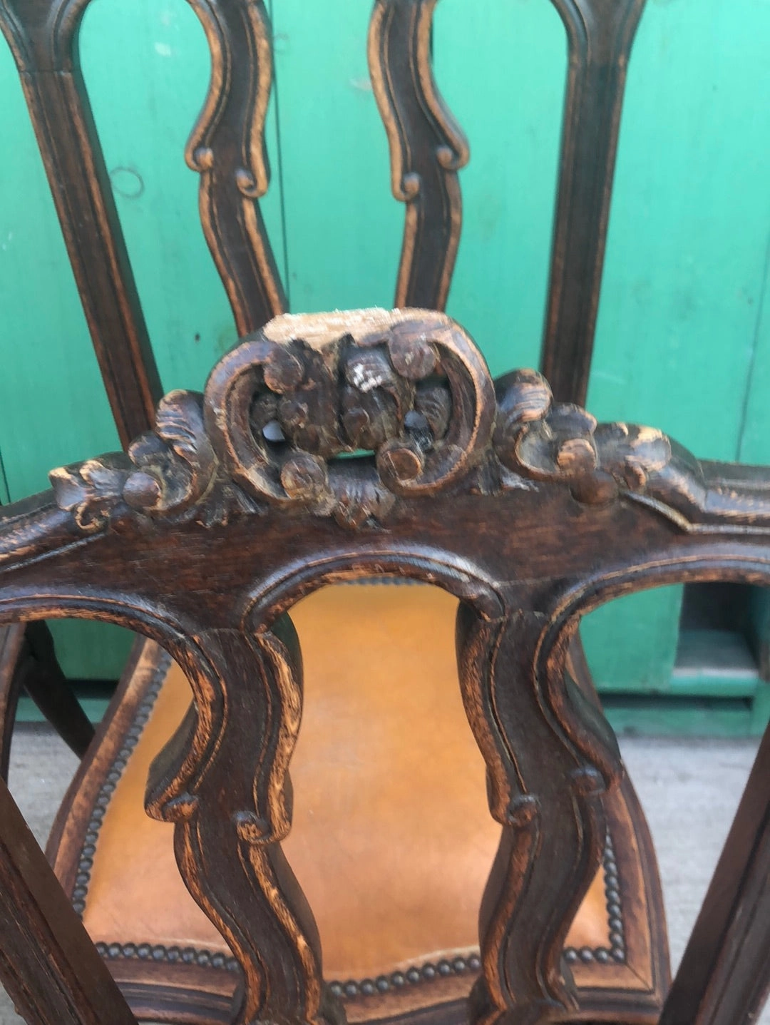 PAIR ONLY LOOP BACK COUNTRY FRENCH CHAIRS