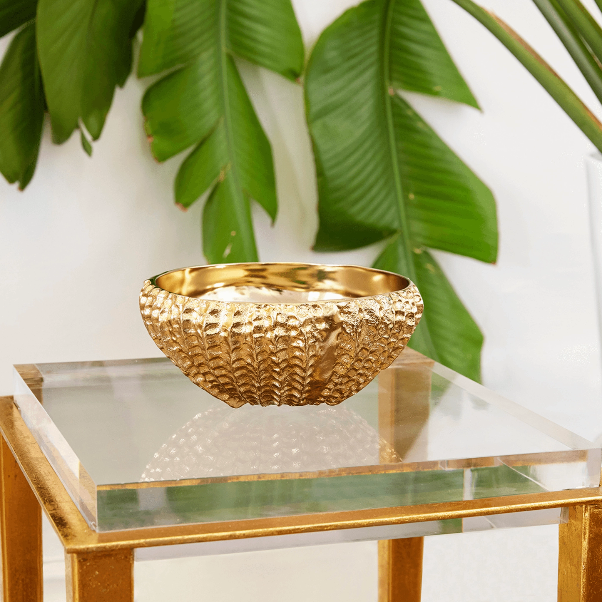 Palau Bowl With Brass Finish