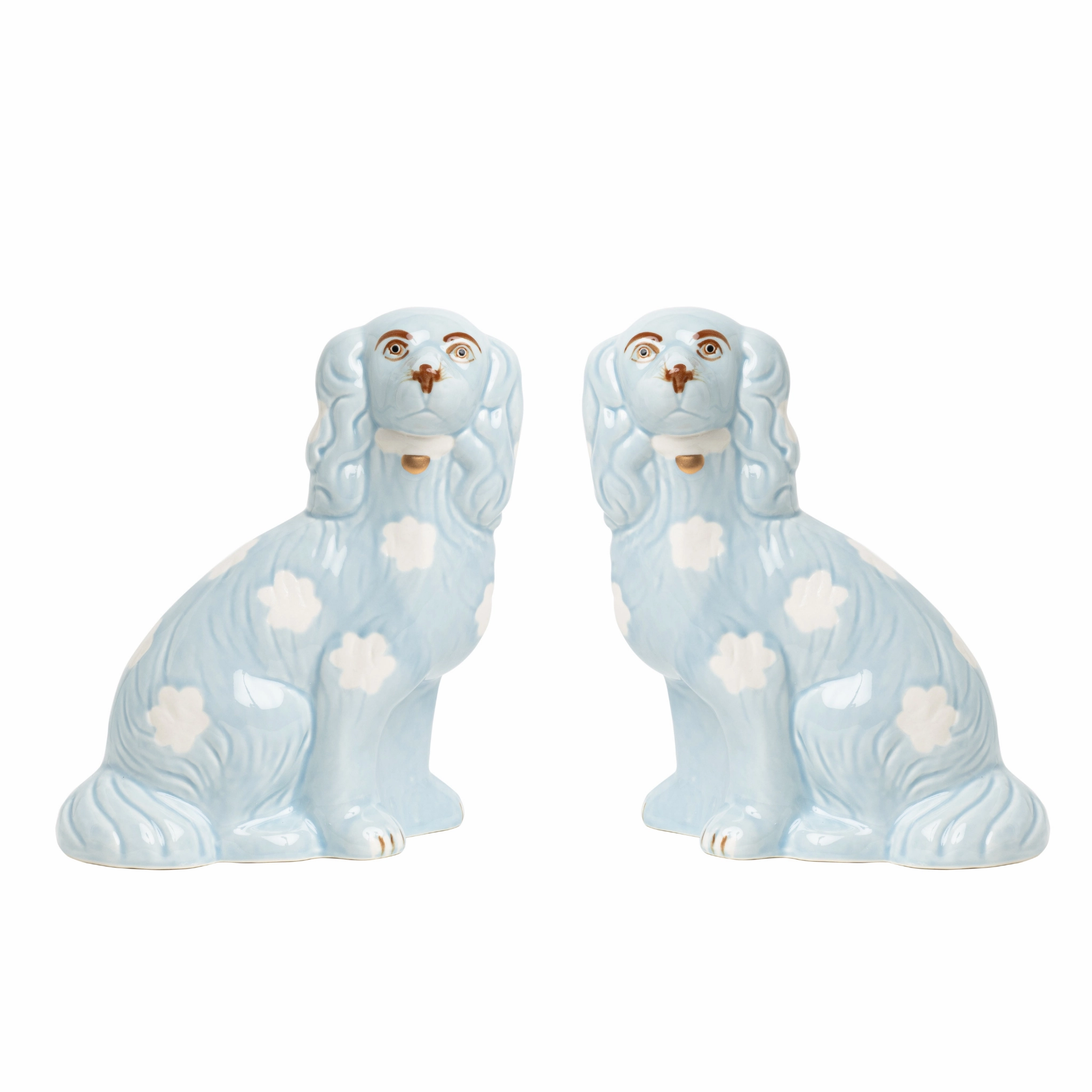Pale Blue Staffordshire Dogs