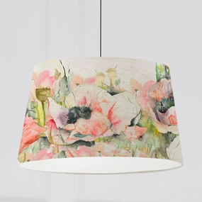 Papavera Quintus Taper Lamp Shade Sweetpea patterned fashion rug  