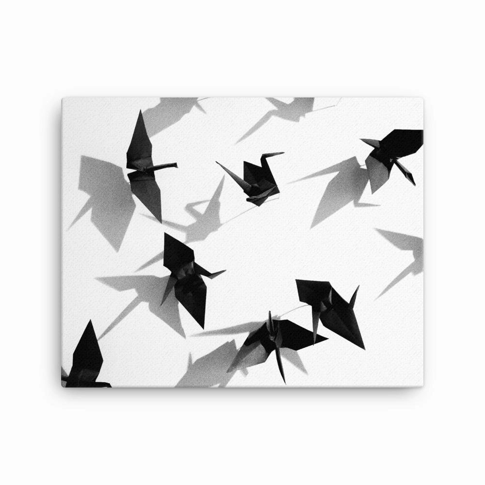 Paper crane - canvas