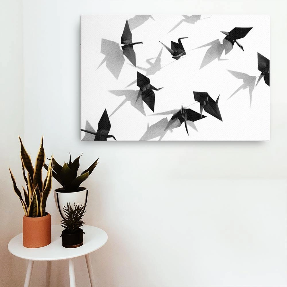 Paper crane - canvas