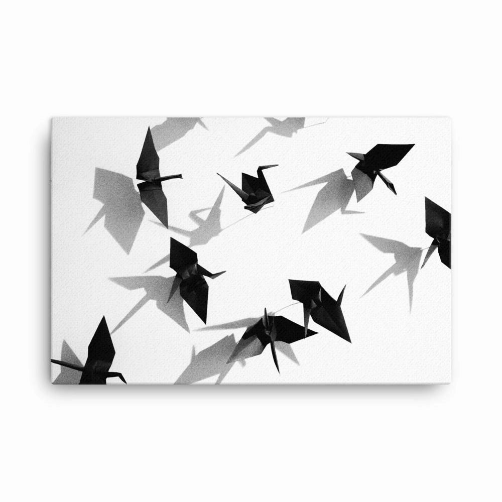 Paper crane - canvas