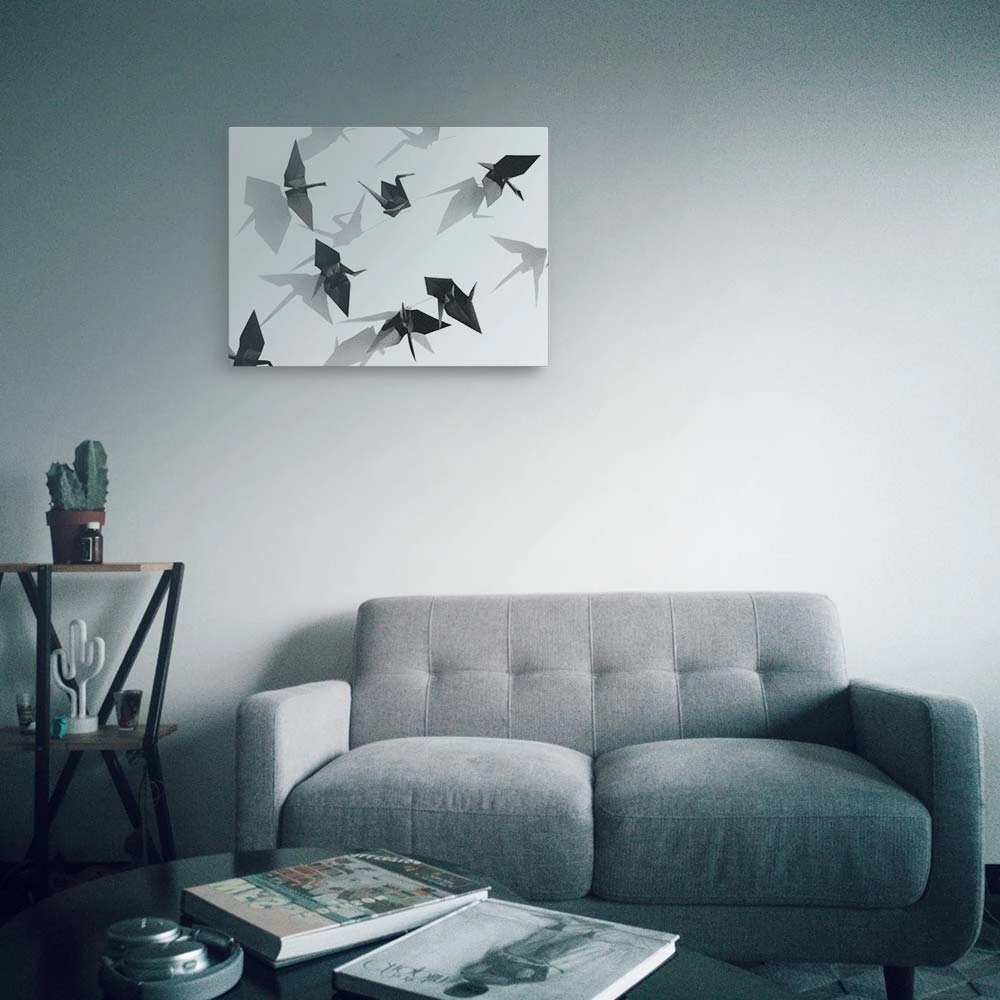 Paper crane - canvas
