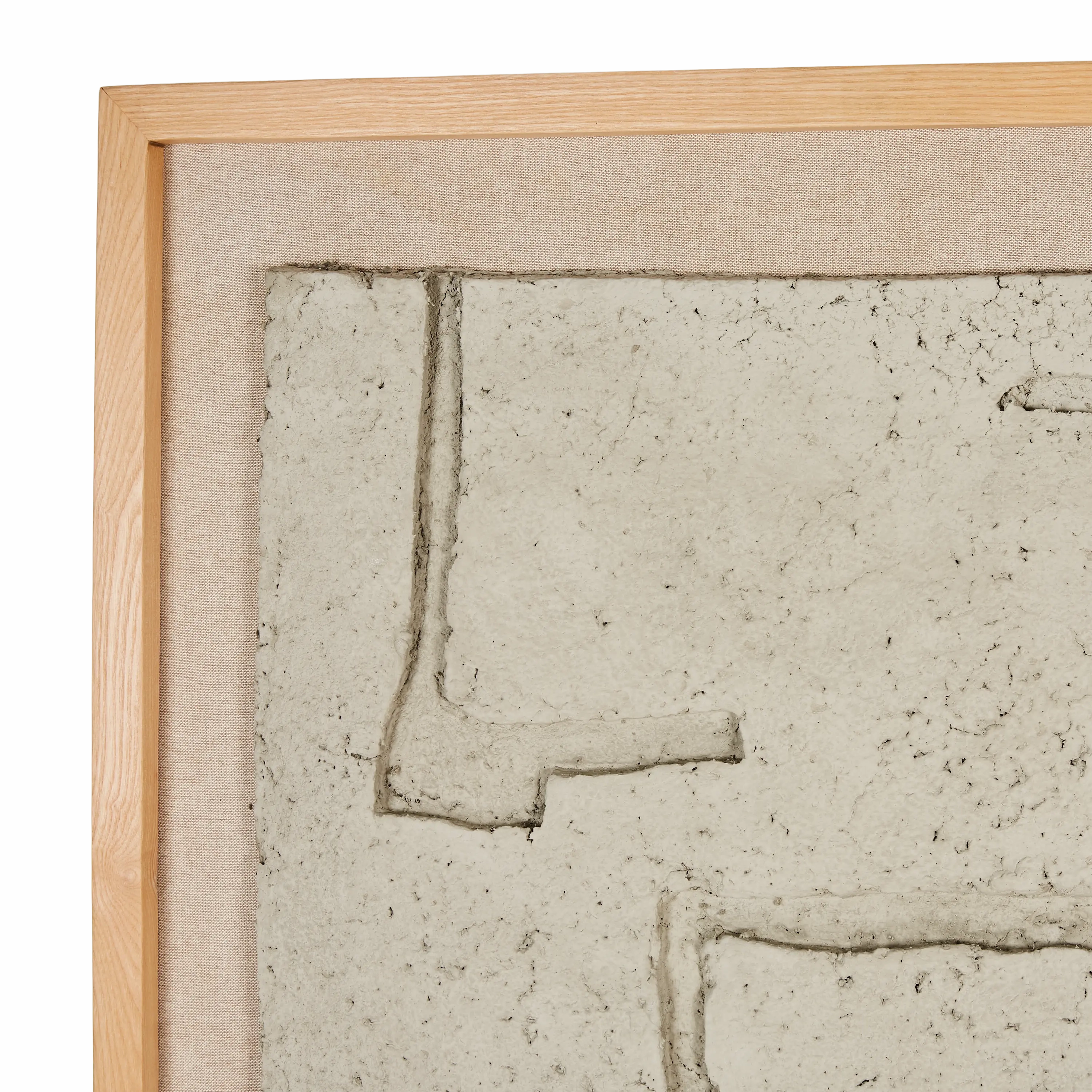Paper Mache Wall Art Oak Frame