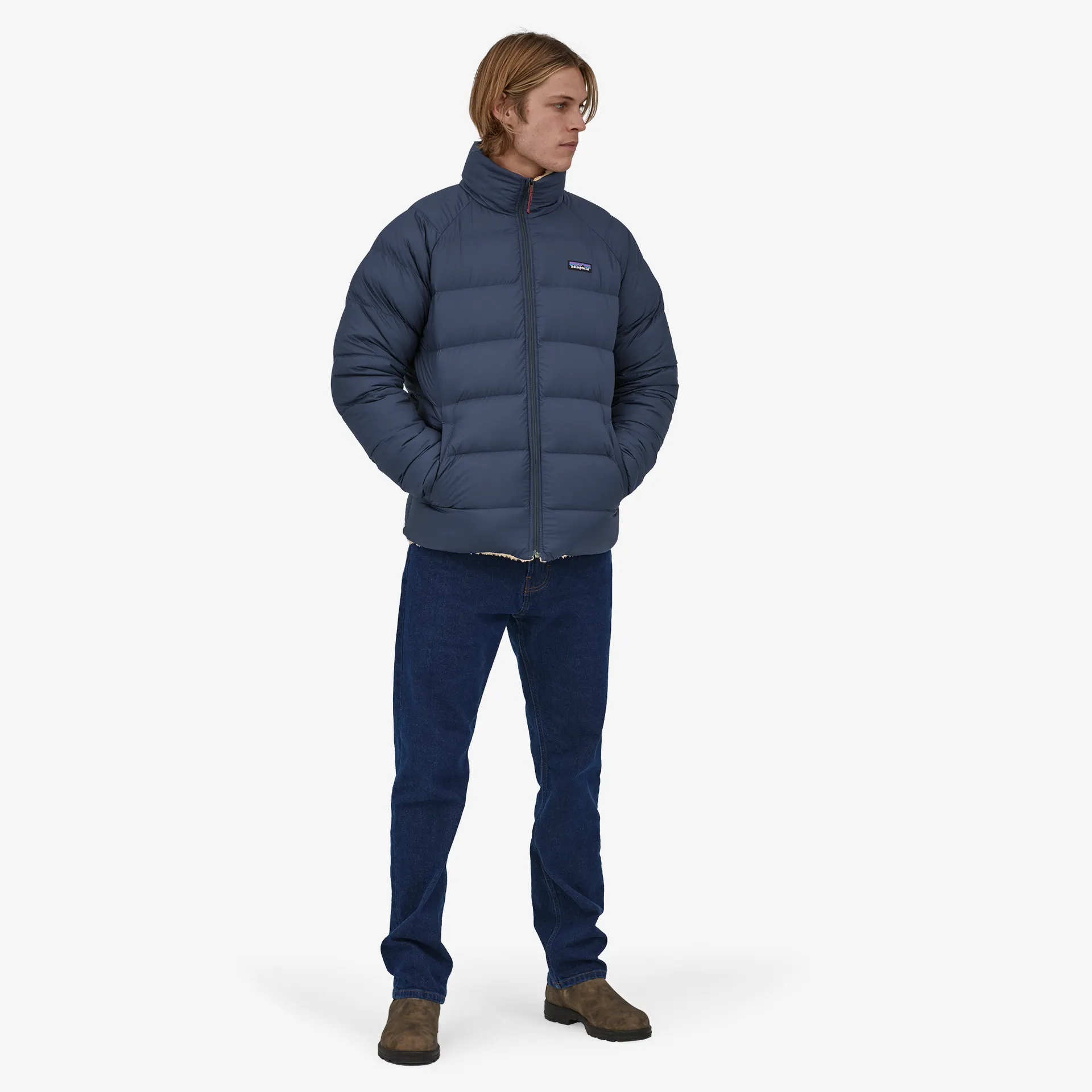 Patagonia Herrenjacken & Westen Reversible Silent Down Fleece Jacket für Herren