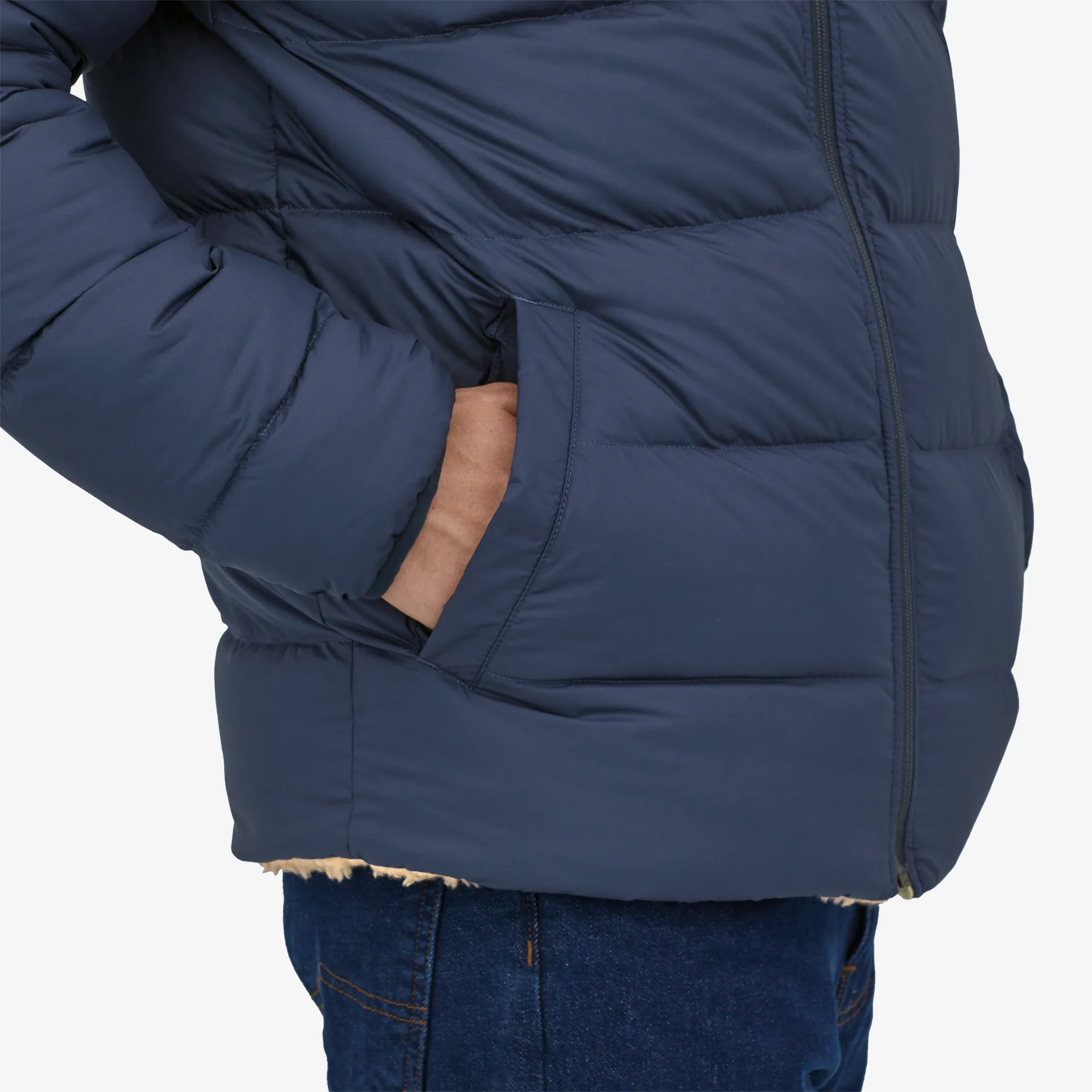 Patagonia Herrenjacken & Westen Reversible Silent Down Fleece Jacket für Herren