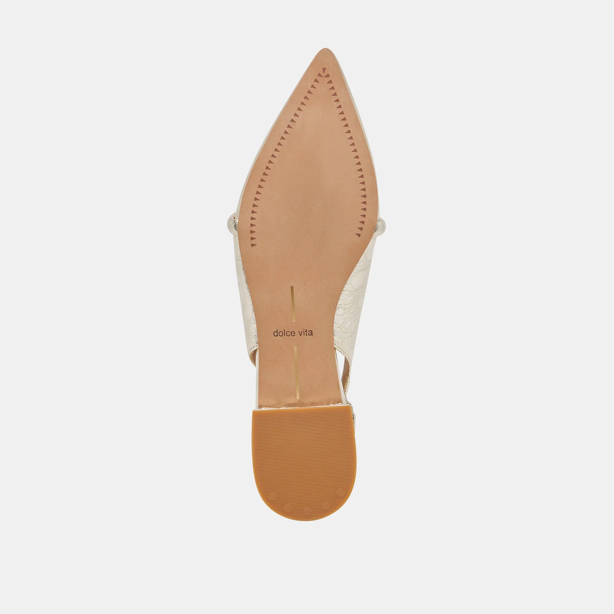 PAYGE FLATS PLATINUM DISTRESSED LEDER