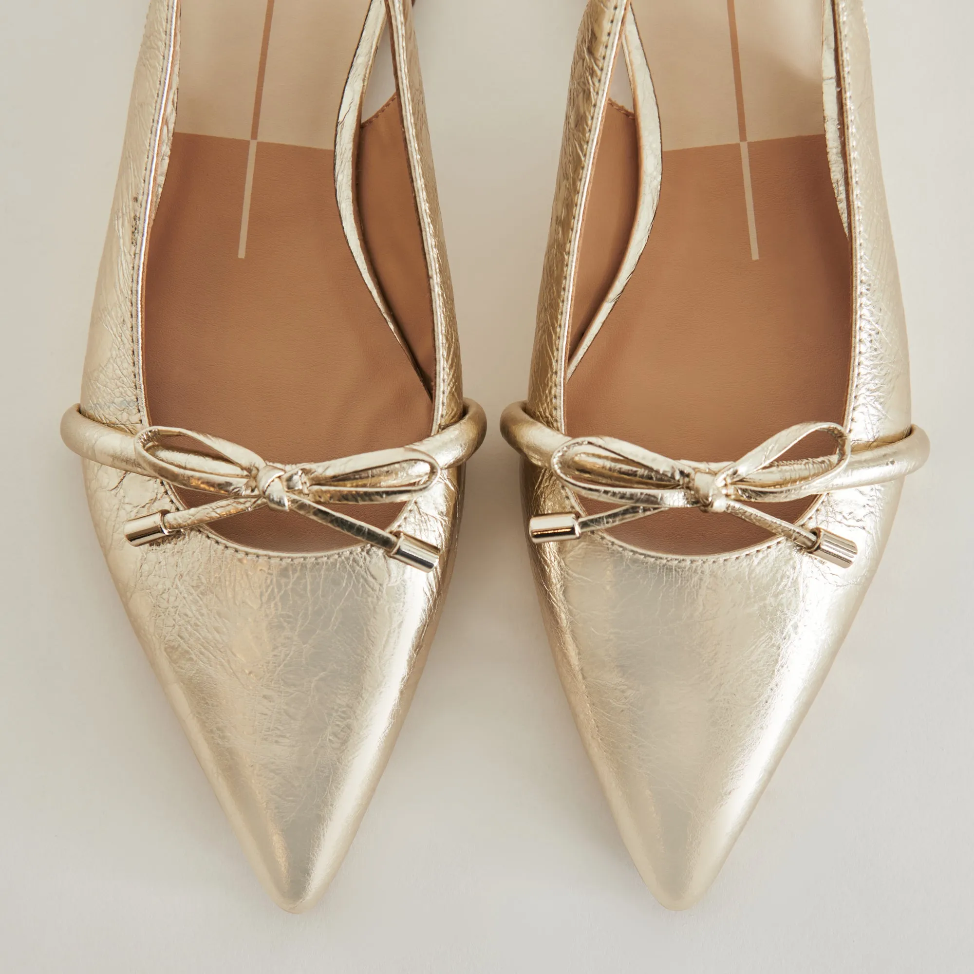 PAYGE FLATS PLATINUM DISTRESSED LEDER