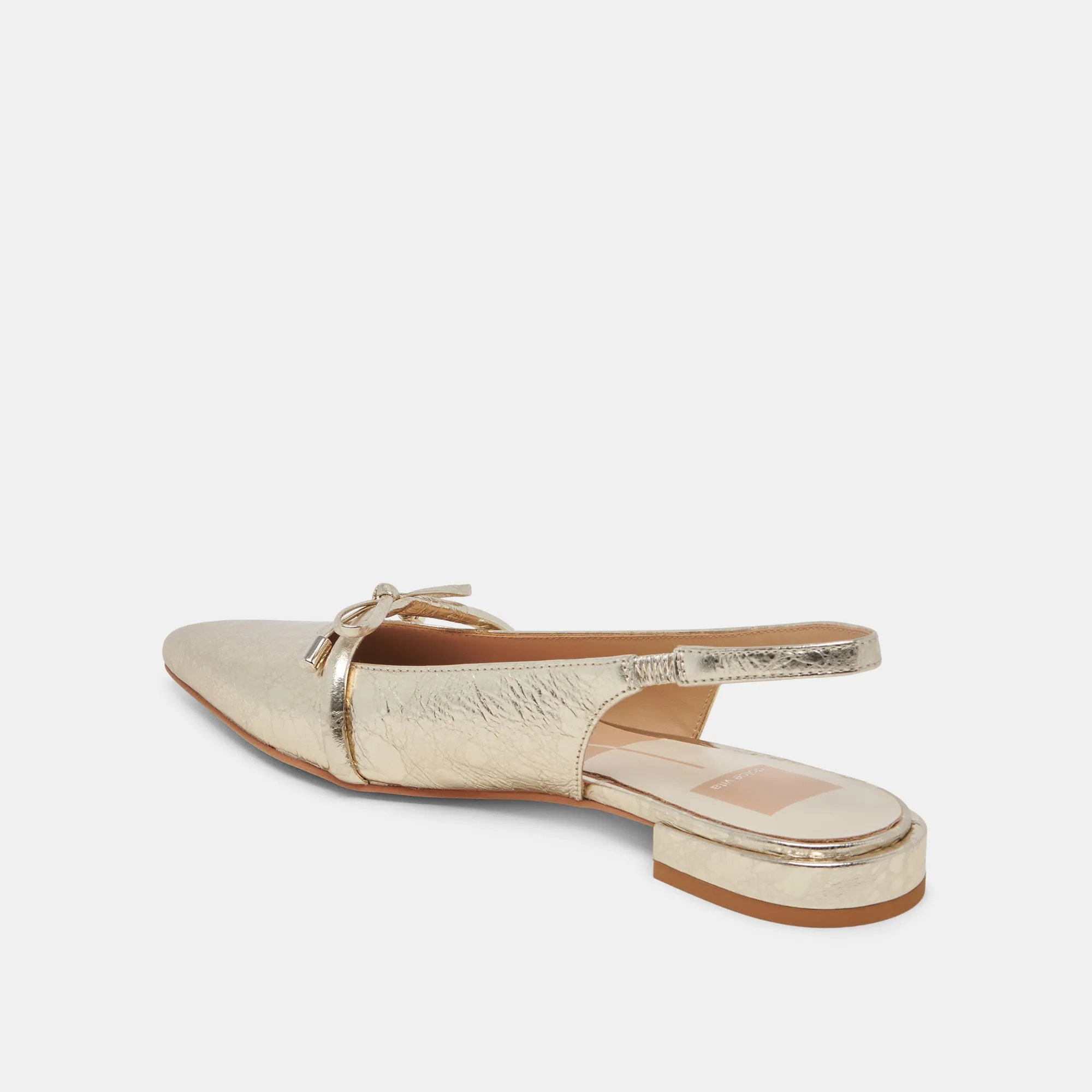 PAYGE FLATS PLATINUM DISTRESSED LEDER