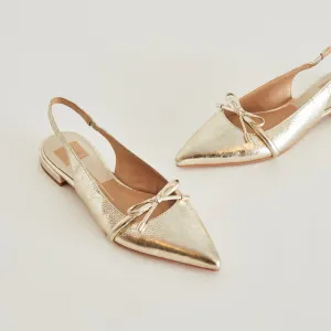 PAYGE FLATS PLATINUM DISTRESSED LEDER