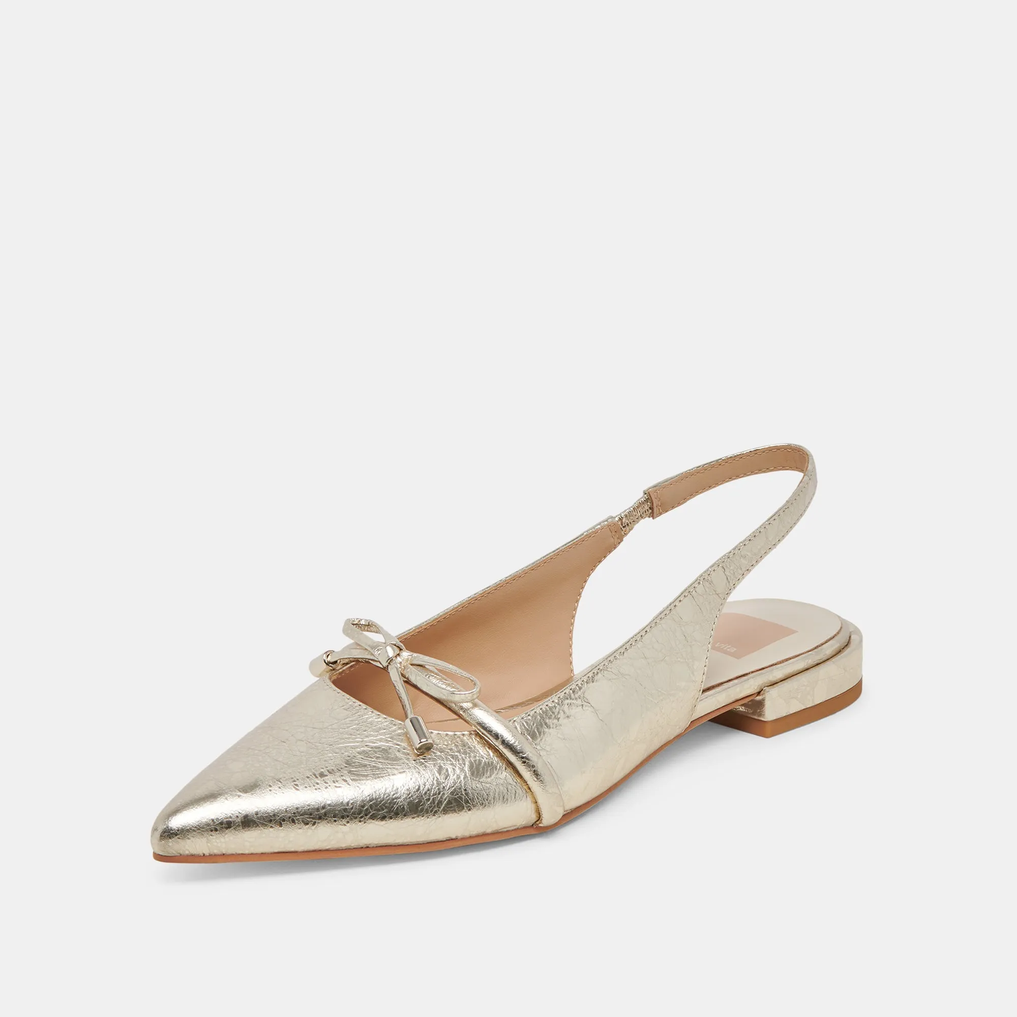 PAYGE FLATS PLATINUM DISTRESSED LEDER