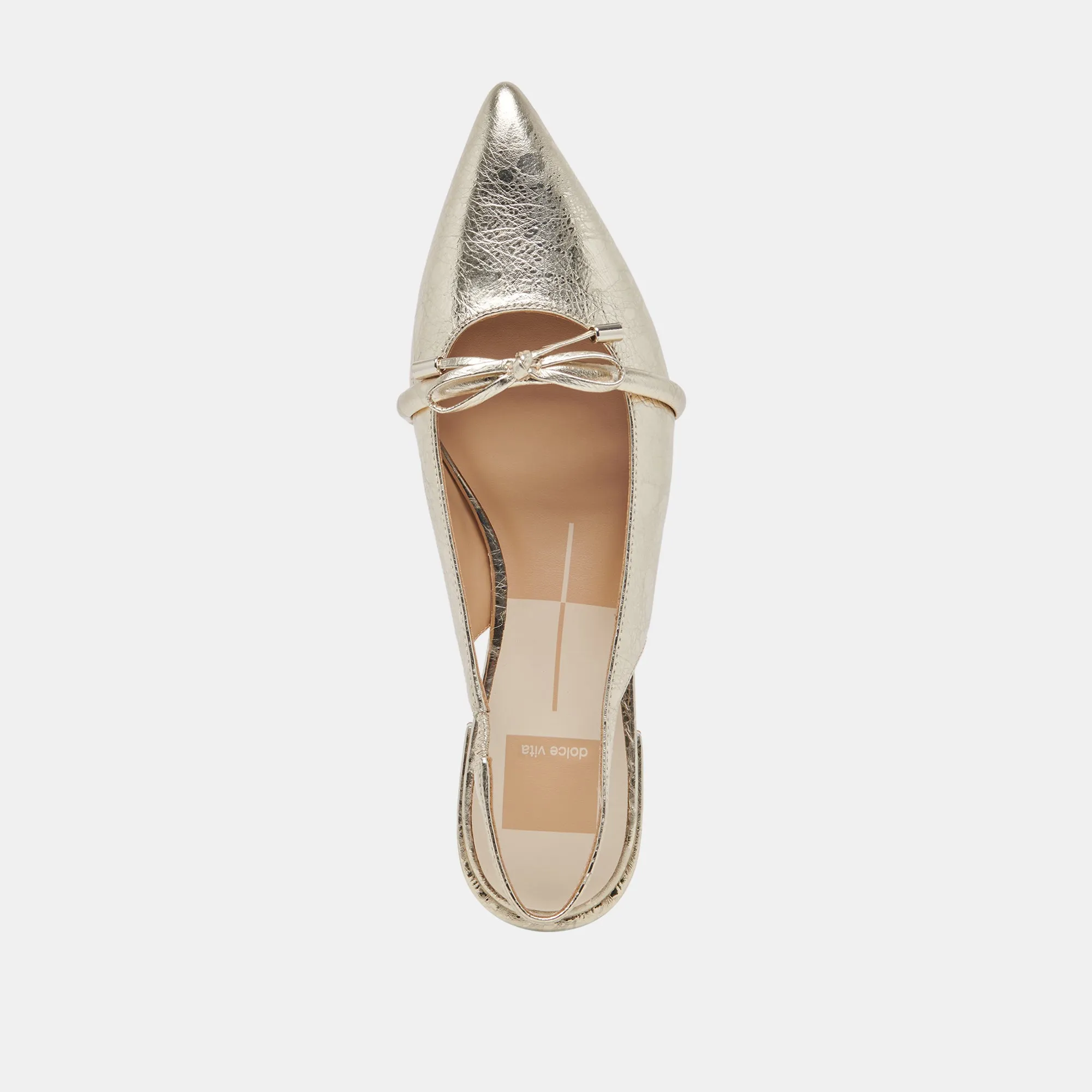 PAYGE FLATS PLATINUM DISTRESSED LEDER