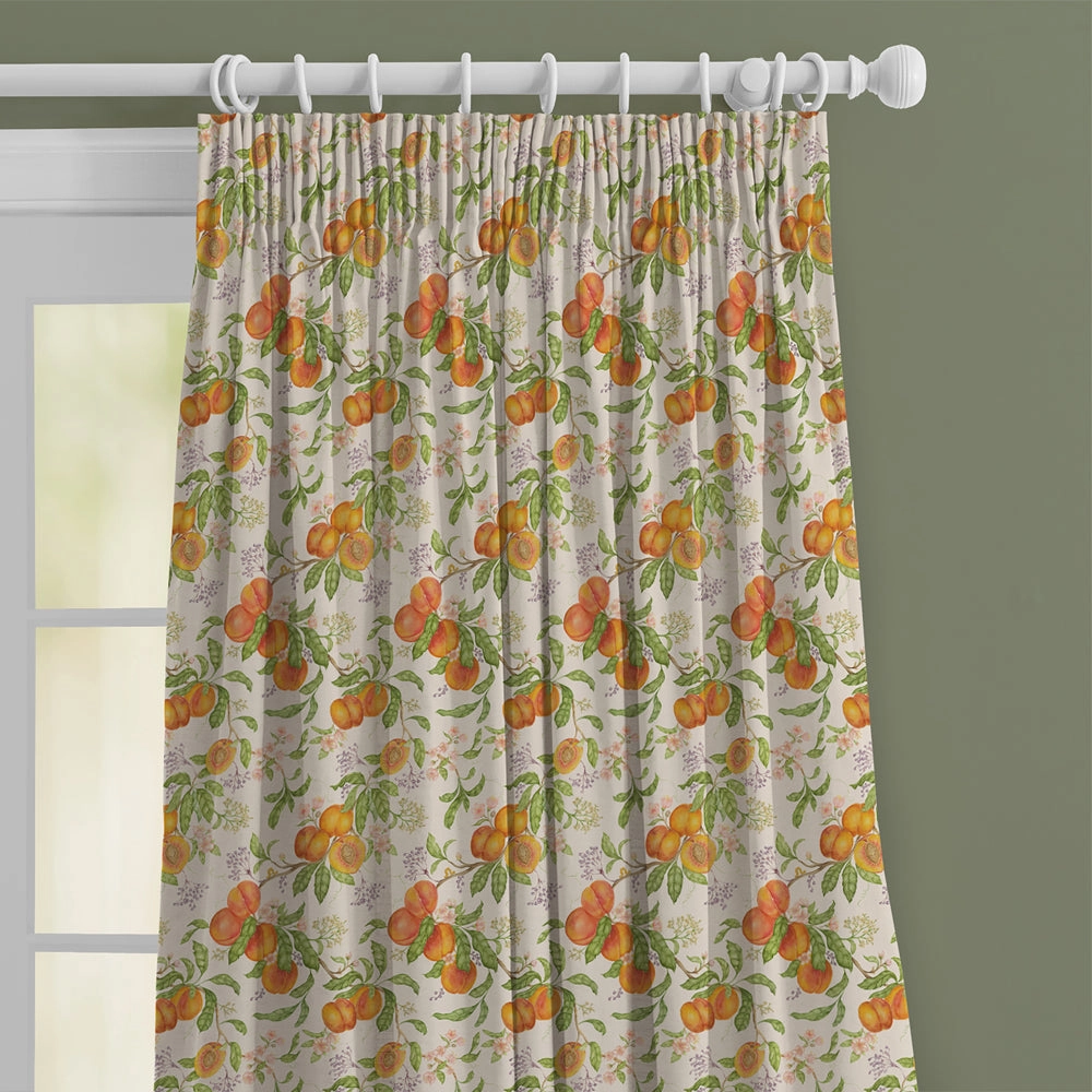 Peach Harvest Printed Cotton Fabric Cream
