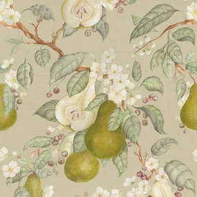 Pear Harvest Printed Cotton Fabric Hazel elegant table cloth  