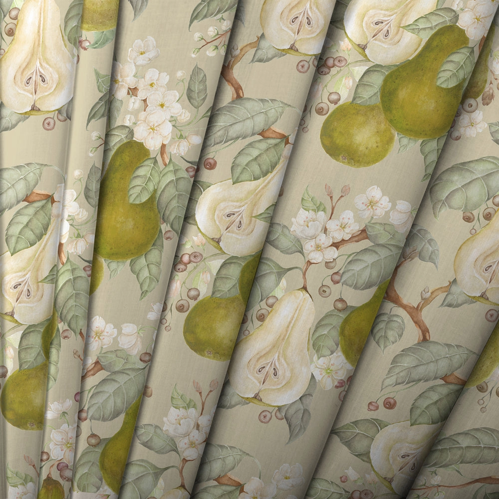 Pear Harvest Printed Cotton Fabric Hazel
