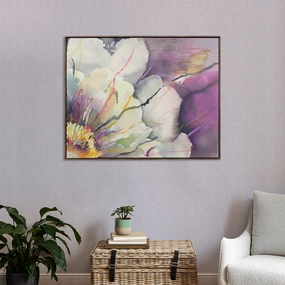 Peonia Framed Canvas Stone patterned fashion rug  