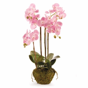 Phalaenopsis Faux Pink Orchid Drop-In home display ornament