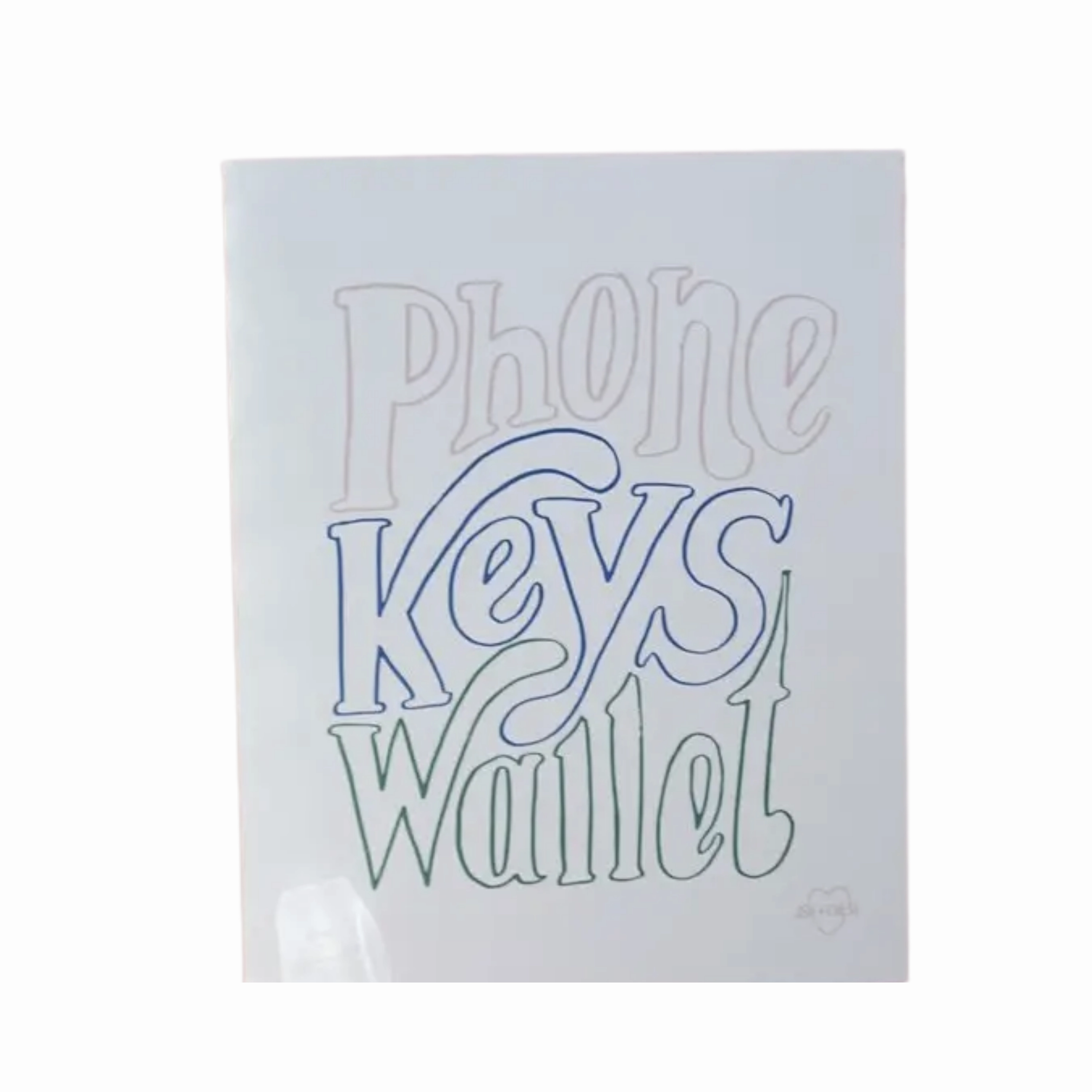 Phone Keys Wallet Art Print framed wall decor
