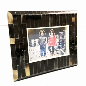 Picture Frame Bone Tile textured wall artwork