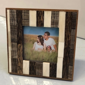 Picture Frame Striped Wood textured wall artwork