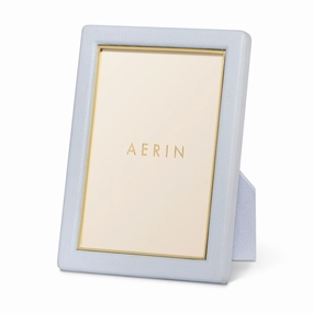 Piero Leather Frame, Blue Haze home display ornament