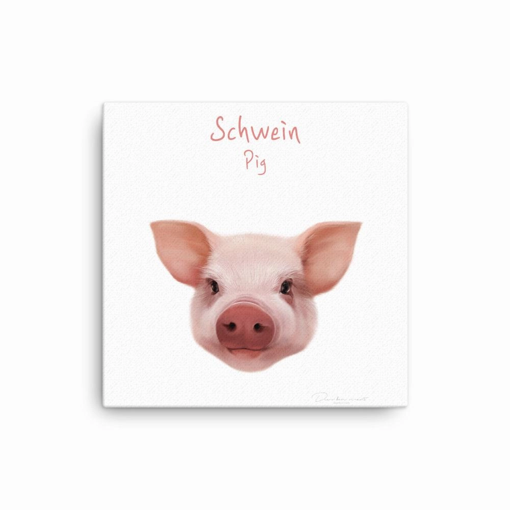 Pig - canvas