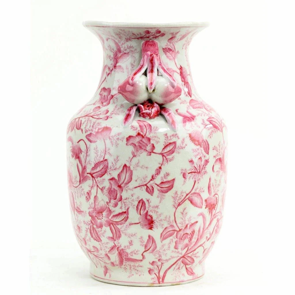 Pink Primrose Porcelain Decorative Vase