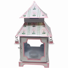 Pink Tulip Pagoda Lantern home display ornament