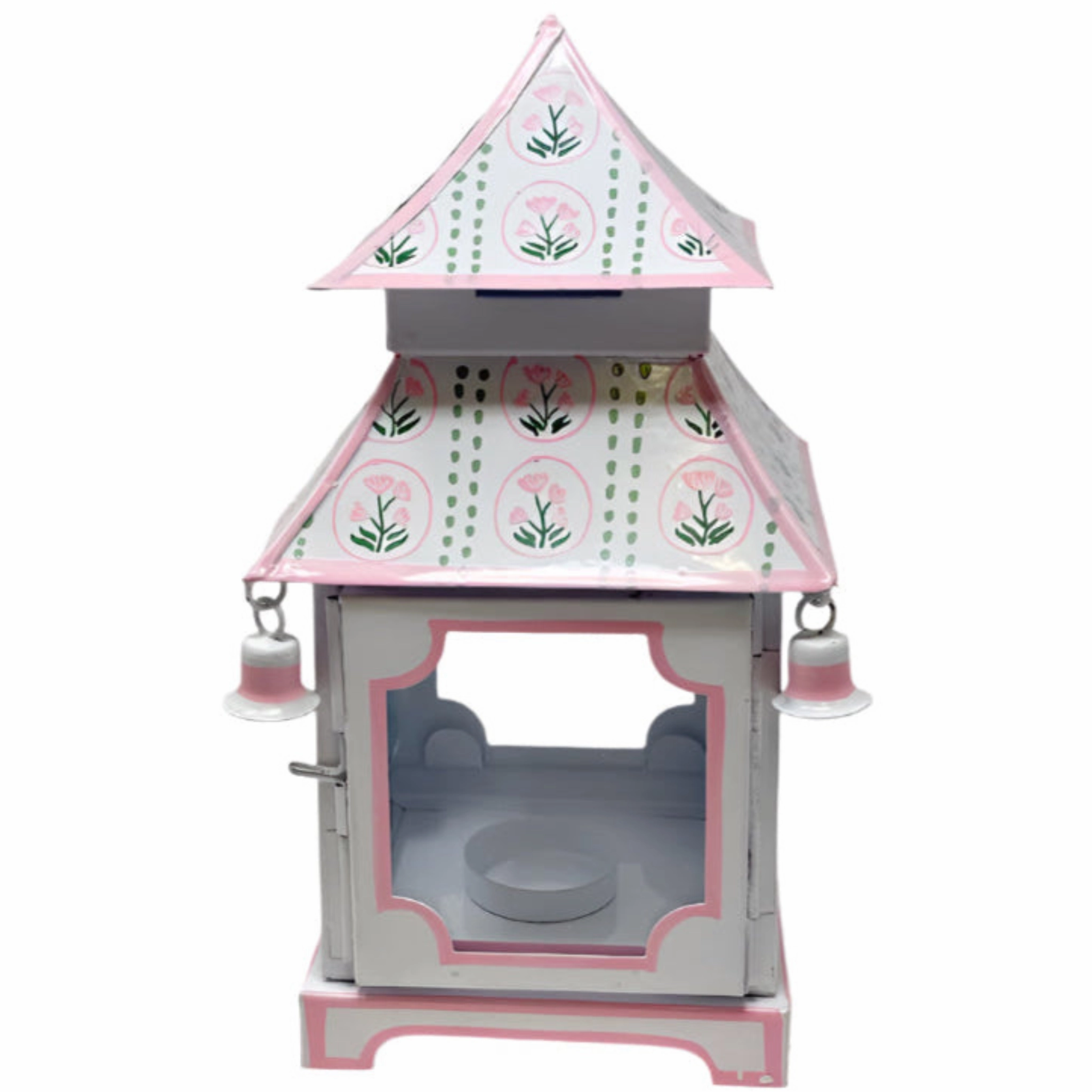 Pink Tulip Pagoda Lantern home display ornament