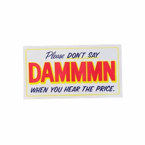 Please Don't Say DAMMMN Riso Print framed wall decor